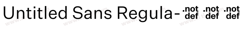 Untitled Sans Regula字体转换